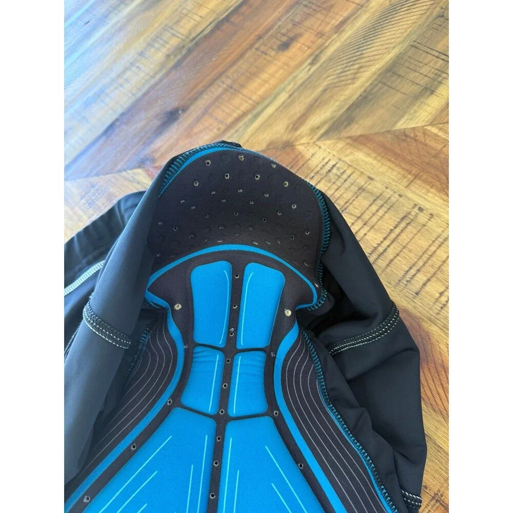 Sponeed Cycling Shorts Men’s XL Black Blue BPO Padded Chamois Road Bike EUC